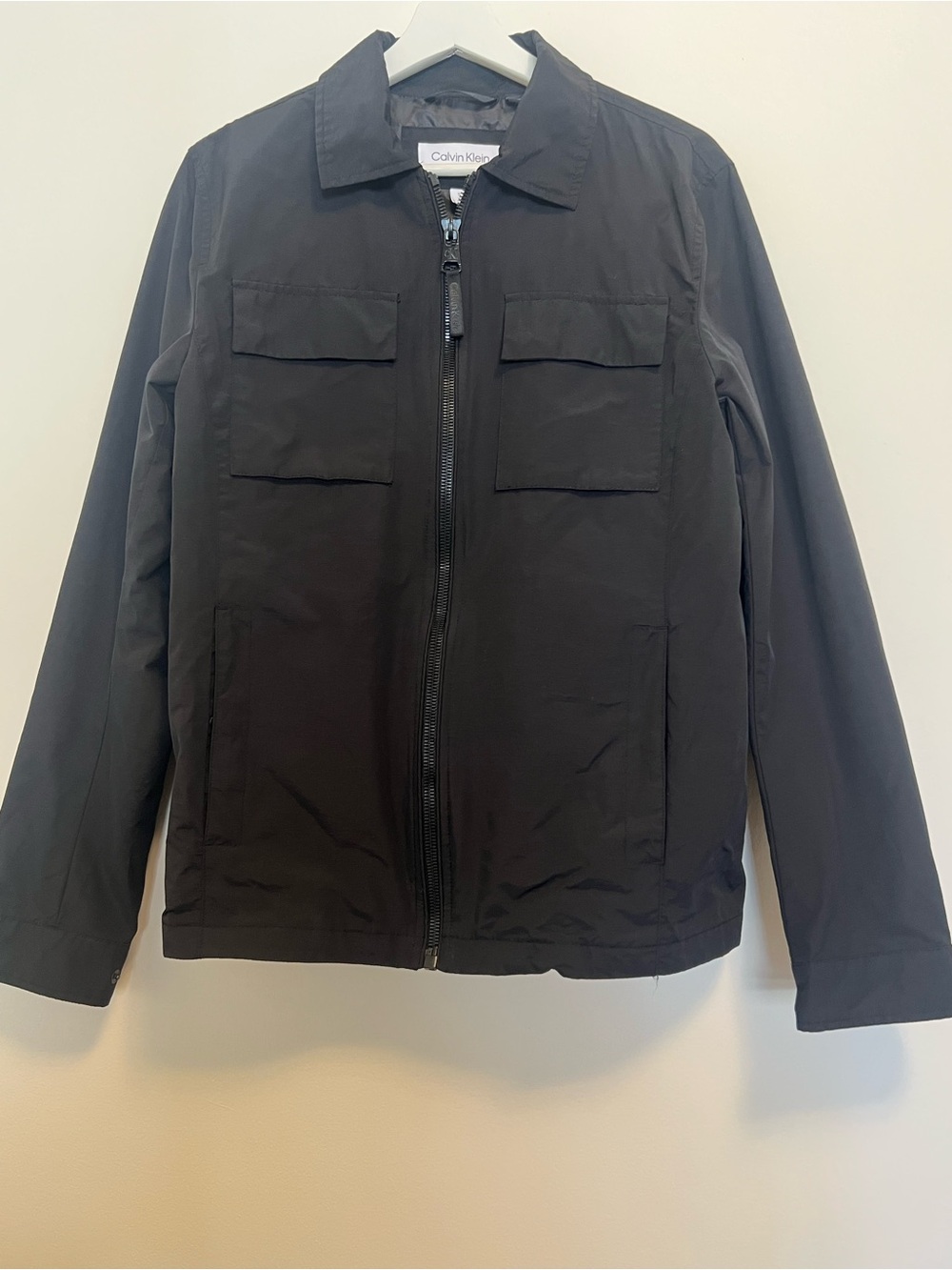 Calvin Klein Black Lightweight Shirt Jacket